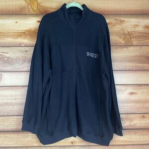 Southpole Jacket Mens XL Black Knit Full Zip Streetwear Hip‎ Hop Rap DJ Y2K VTG